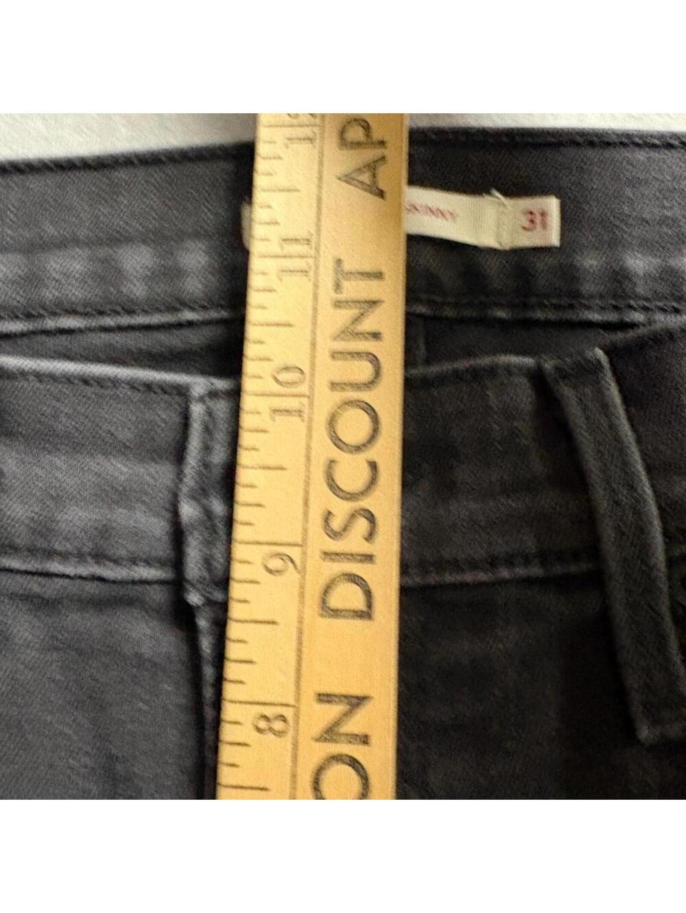 Levi's 311 Shaping Skinny Jeans Womens 31x30 Gray Denim Stretch Pants - Picture 5 of 11